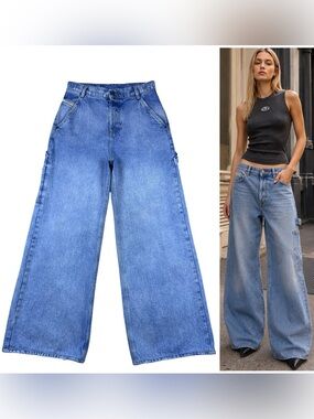 Diesel | Jeans | Diesel Hipper Jeans Wide Leg Flared 28 | Poshmark